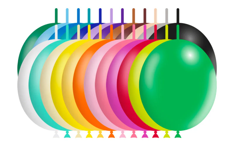 12'' Balloonia Brand Professional Line Latex Balloons Decolink Standard Assorted (50 Per Bag) - Image 2