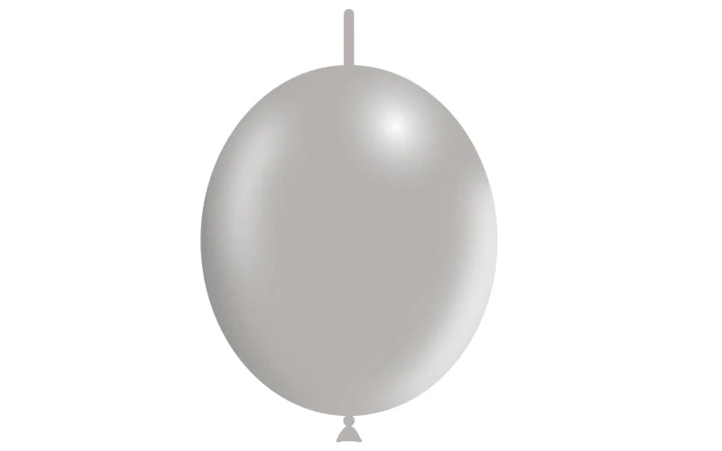 12'' Balloonia Brand Professional Line Latex Balloons Decolink Standard Grey (50 Per Bag) - Image 3
