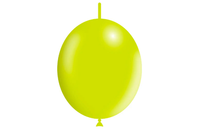 12'' Balloonia Brand Professional Line Latex Balloons Decolink Standard Lime Green (50 Per Bag) - Image 3