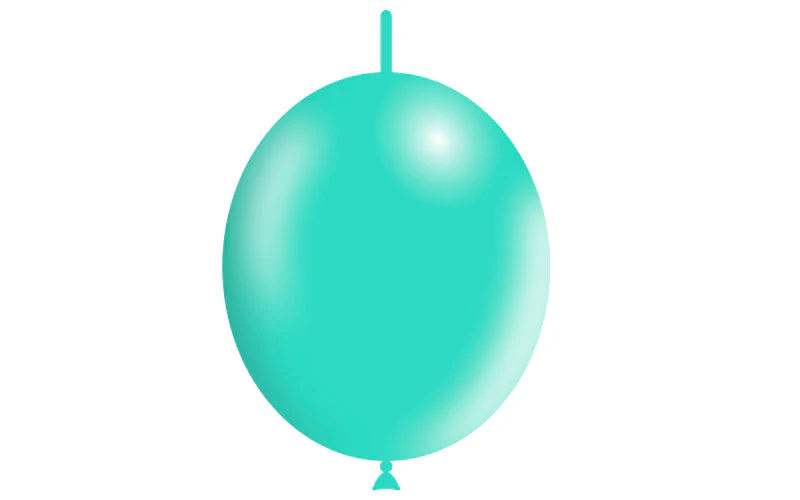 12'' Balloonia Brand Professional Line Latex Balloons Decolink Standard Mint Green (50 Per Bag) - Image 3