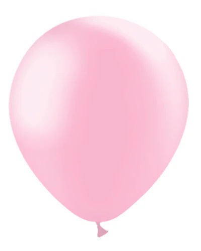 12'' Balloonia Latex Balloons Professional Line Metallic Baby Pink (50 Per Bag)