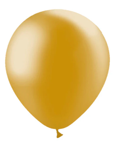 12'' Balloonia Latex Balloons Professional Line Metallic Gold (50 Per Bag) - Image 4