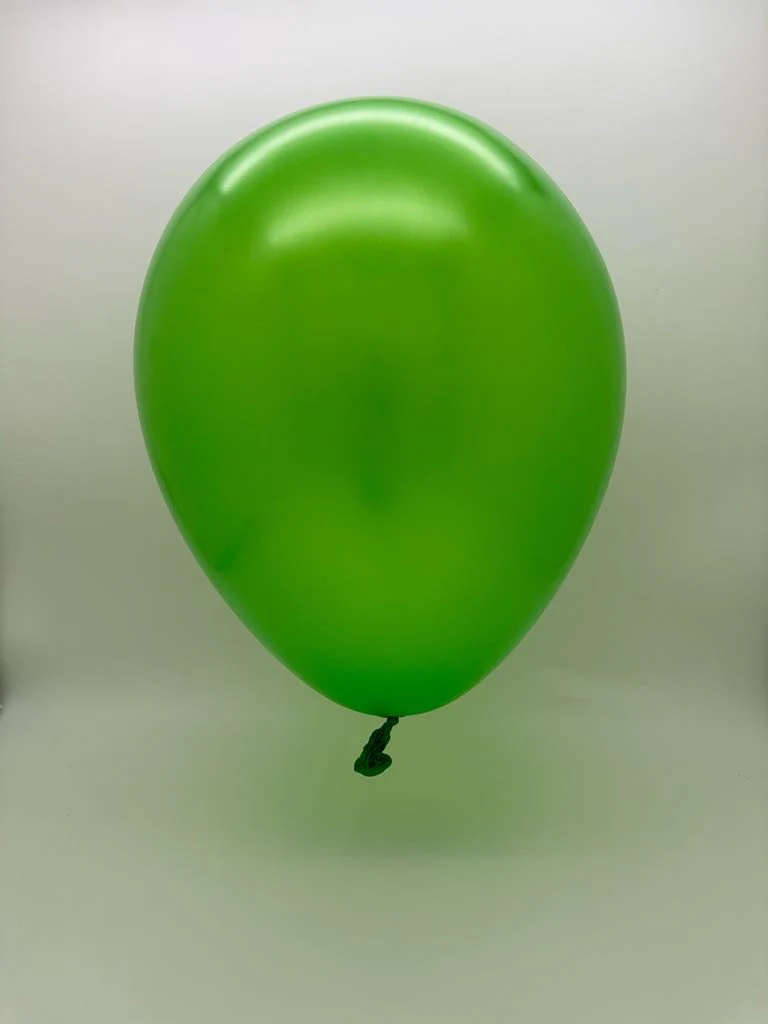 12'' Balloonia Latex Balloons Professional Line Metallic Green (50 Per Bag) - Image 2