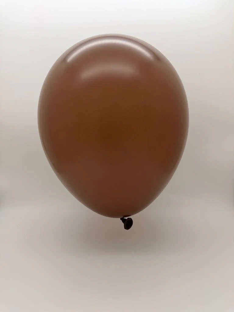12'' Balloonia Latex Balloons Professional Line Standard Brown (50 Per Bag) - Image 2