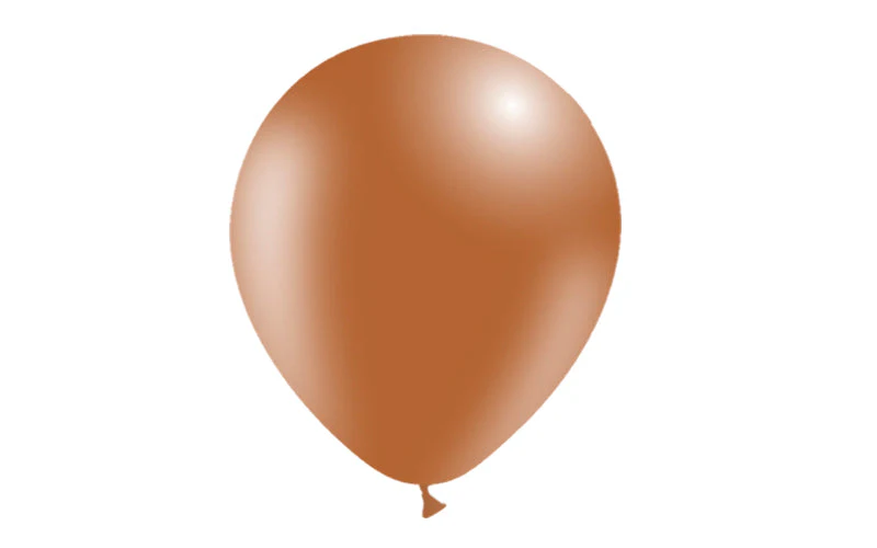 12'' Balloonia Latex Balloons Professional Line Standard Brown (50 Per Bag) - Image 3