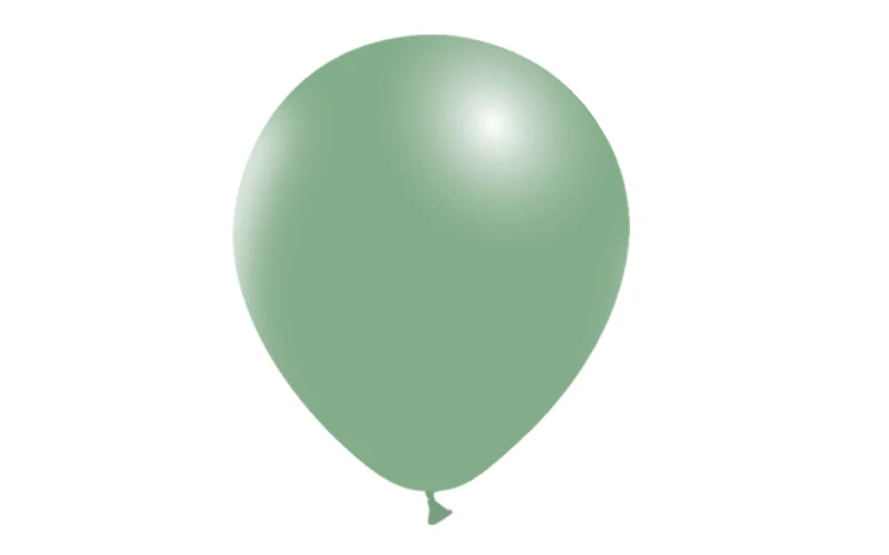 12'' Balloonia Latex Balloons Professional Line Vintage Vintage Green (50 Per Bag) - Image 3