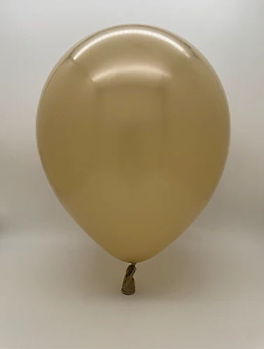 12" Kalisan Brand Latex Balloons Aura Antique Gold (50 Per Bag) - Image 2