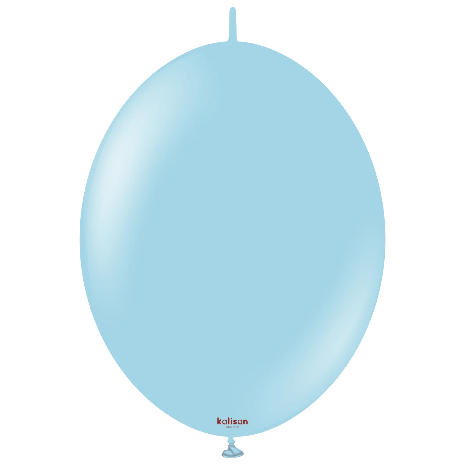 12" Kalisan Brand Linking Latex Balloons K-Link Macaron Blue (50 Per Bag)