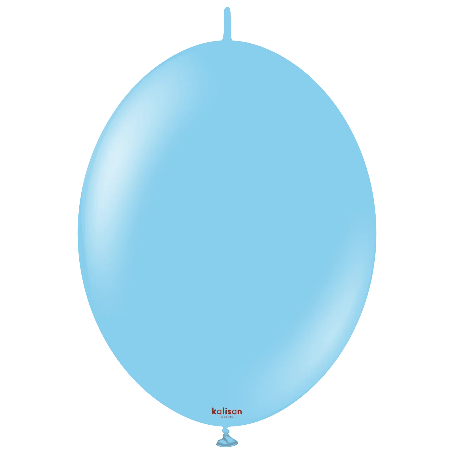 12" Kalisan Brand Linking Latex Balloons K-Link Standard Baby Blue (50 Per Bag)