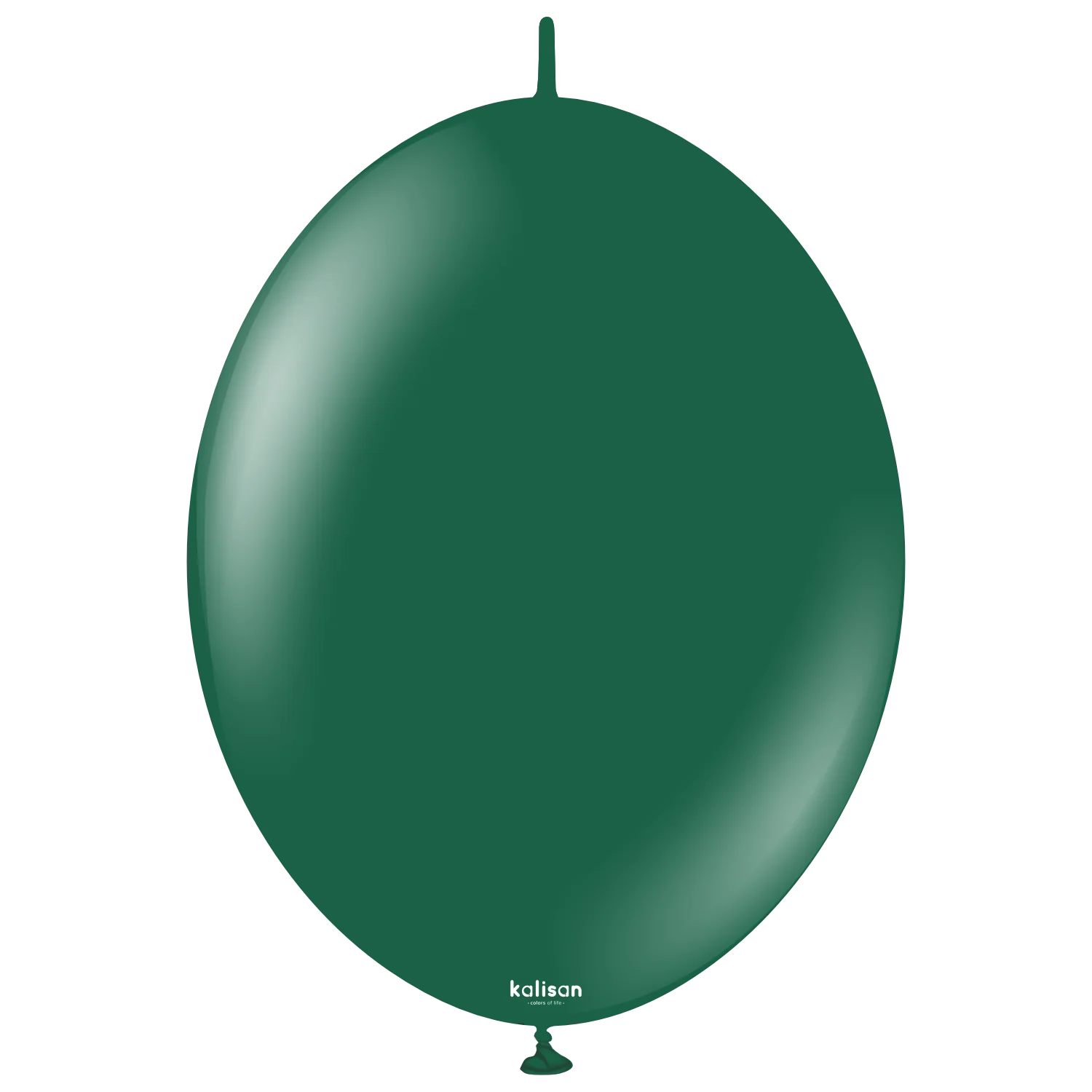 12" Kalisan Brand Linking Latex Balloons K-Link Standard Dark Green (50 Per Bag)