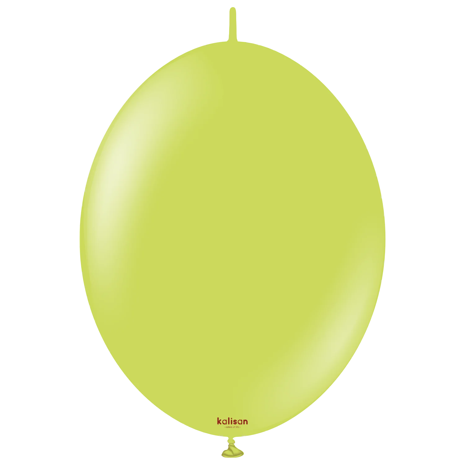 12" Kalisan Brand Linking Latex Balloons K-Link Standard Lime Green (50 Per Bag)