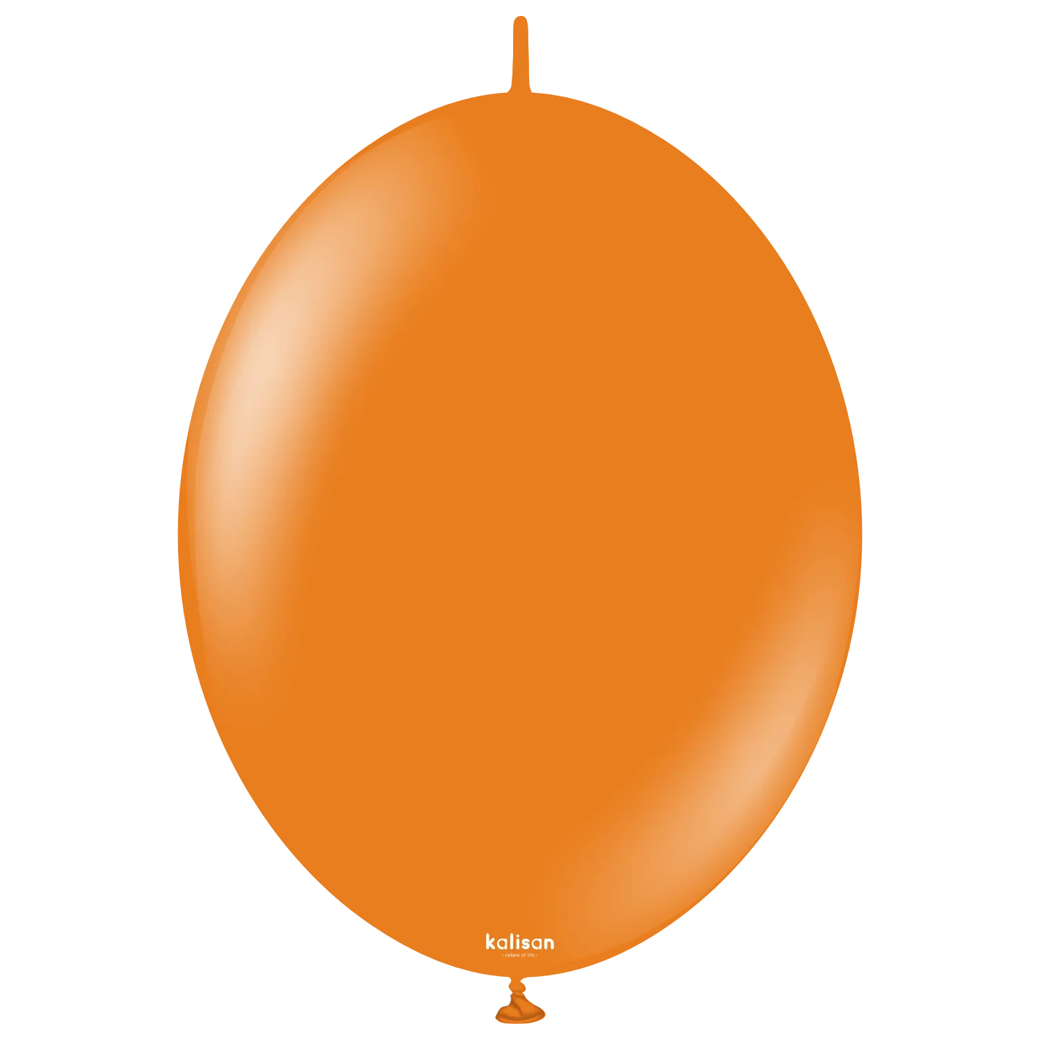 12" Kalisan Brand Linking Latex Balloons K-Link Standard Orange (50 Per Bag)