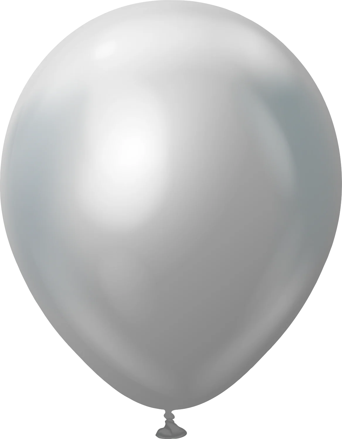 12" Kalisan Latex Balloons Mirror Silver - XL SuperSize Bag Count (250 Per Bag)