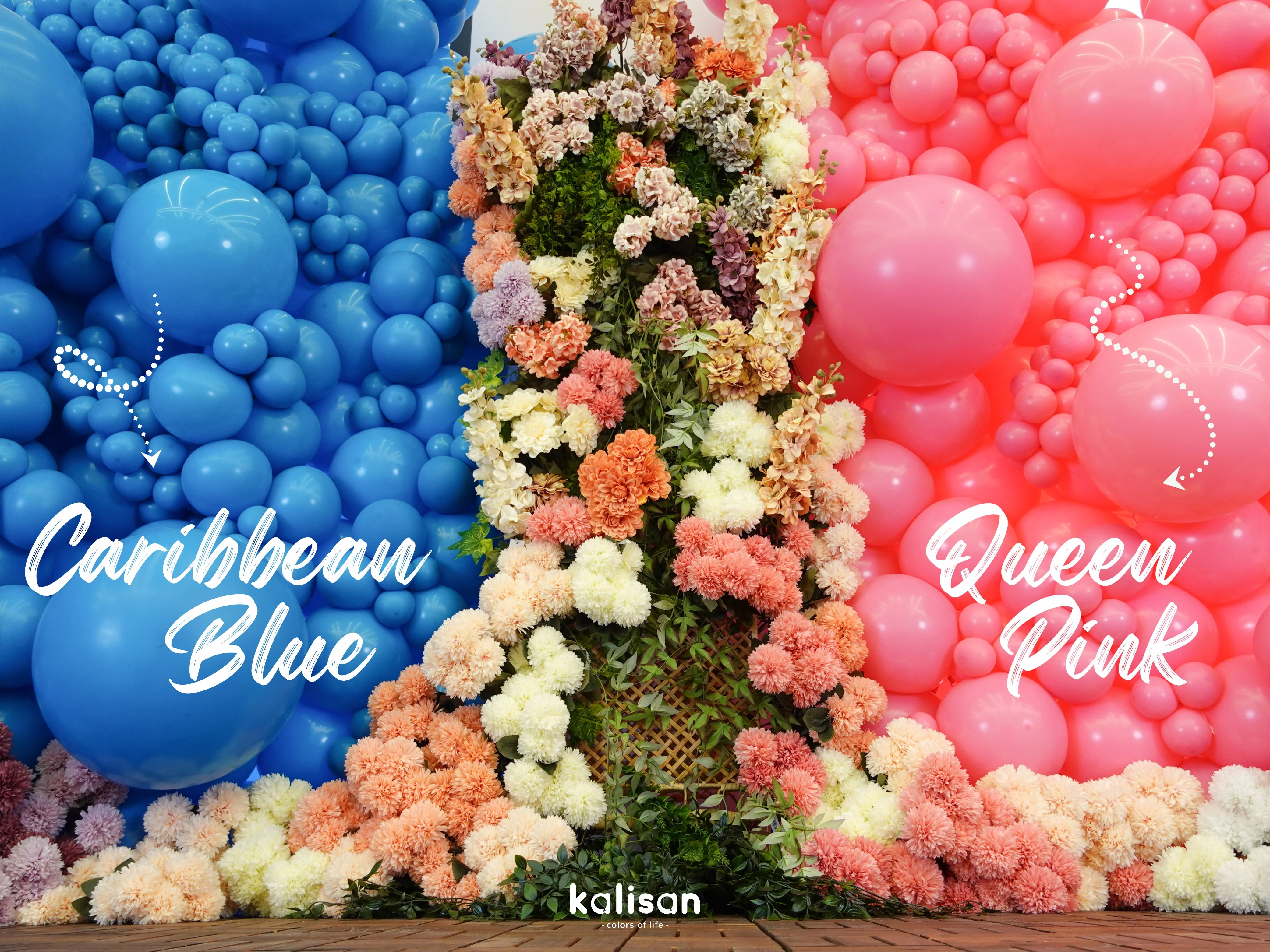 12" Kalisan Latex Balloons Standard Caribbean Blue (50 Per Bag) - Image 5
