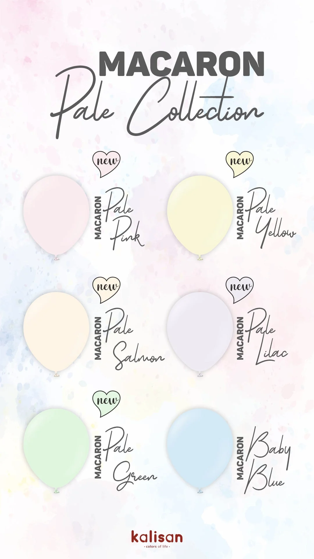 12" Kalisan Latex Balloons Standard Macaron Pale Pink (50 Per Bag) - Image 7