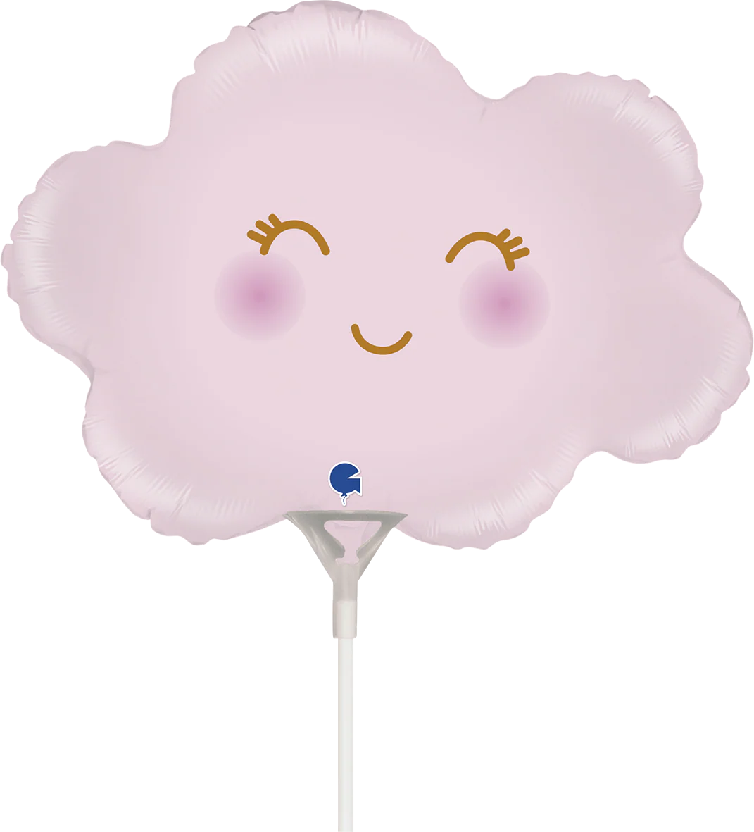 13" Airfill Only (Sticks Sold Separately) Cloud Satin Pastel Pink Mini Foil Balloon