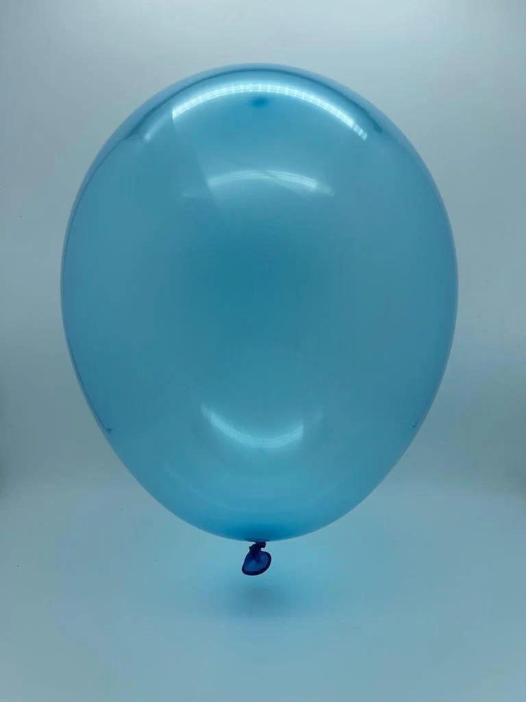 13" Gemar Latex Balloons (Bag of 50) Rainbow Pastel Crystal Sky Blue - Image 2