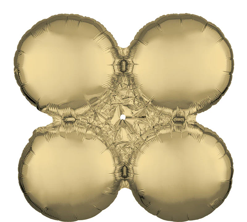 16" Magic Arch Small White Gold Foil Balloon