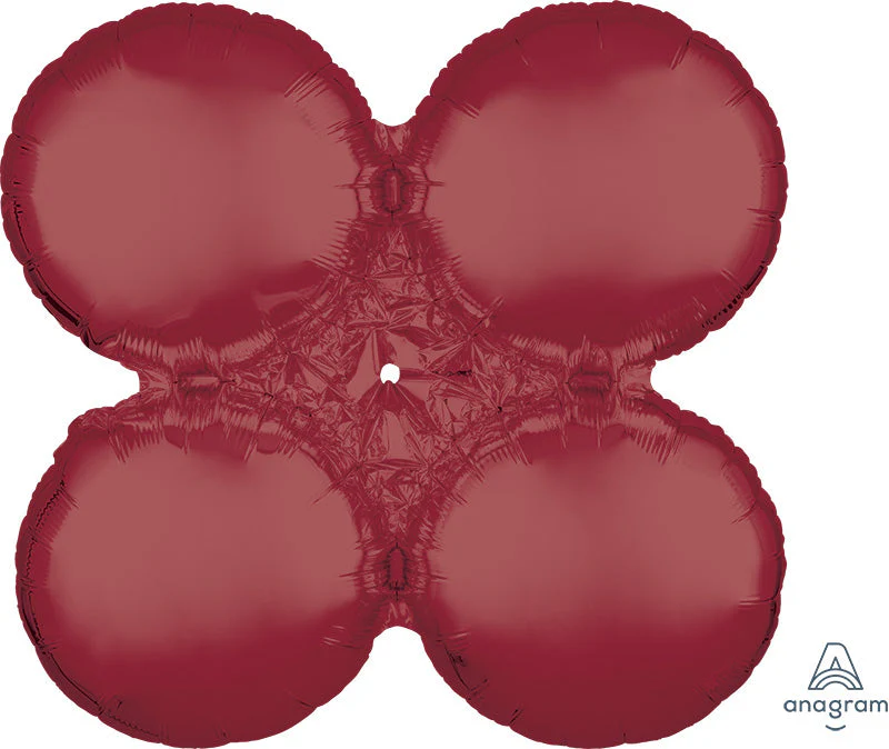 16" MagicArch Small Burgundy Foil Balloon
