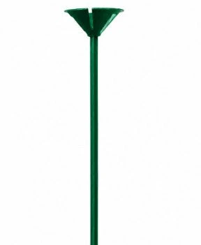 13" One Piece Cup and Balloon Stick-Green - Image 2
