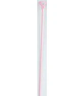 13" One Piece Cup and Balloon Stick- Light Pink
