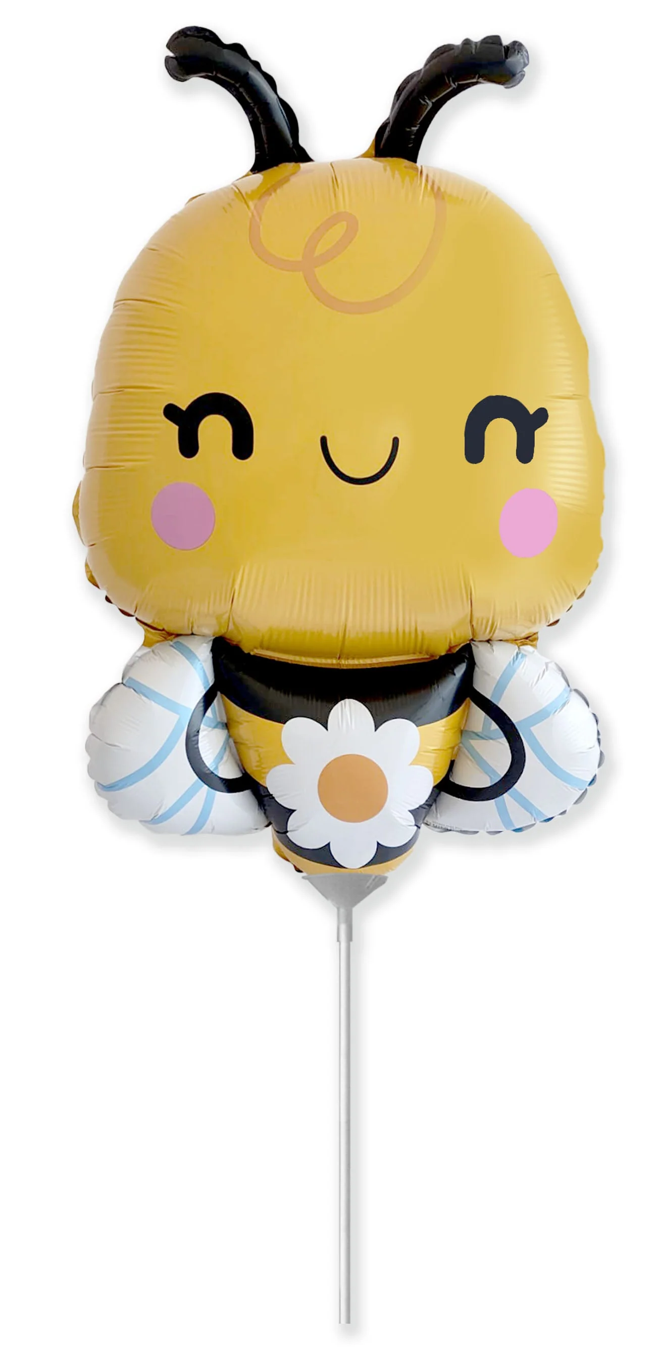 13" Airfill Only (Sticks Sold Separately) Cute Bee Mini Foil Balloon
