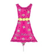 14" Airfill Only (Sticks Sold Separately) Happy Mother's Day Dress Balloon