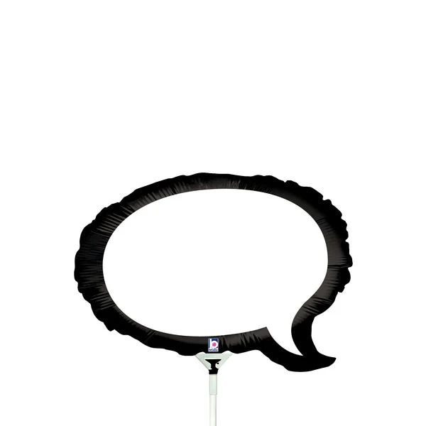 14" Airfill Only (Sticks Sold Separately) Mini Air Shape Speech Bubble Balloon