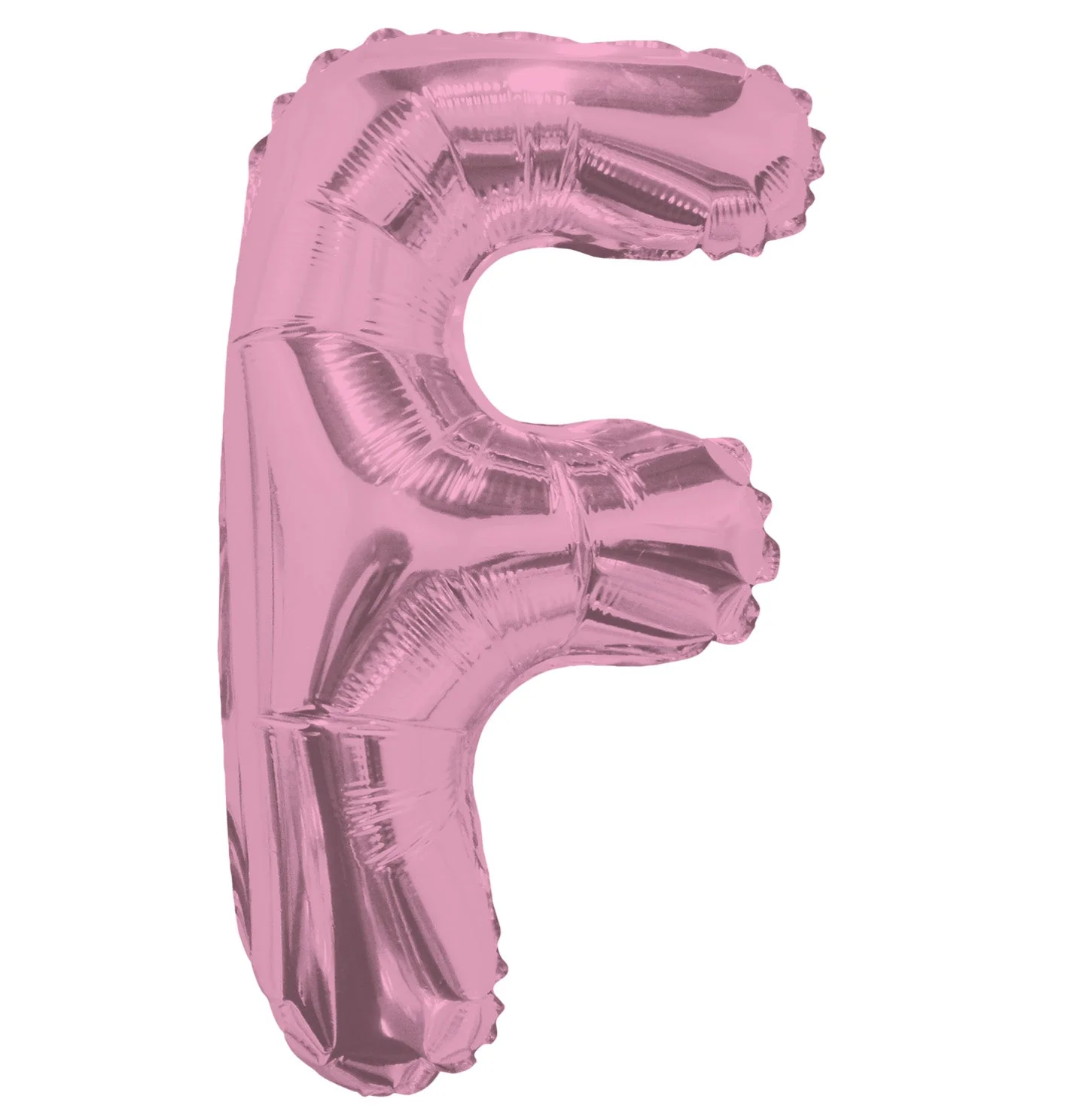 14" Airfill with Valve Only Letter F Pink Balloon (Sticks Sold Separately)