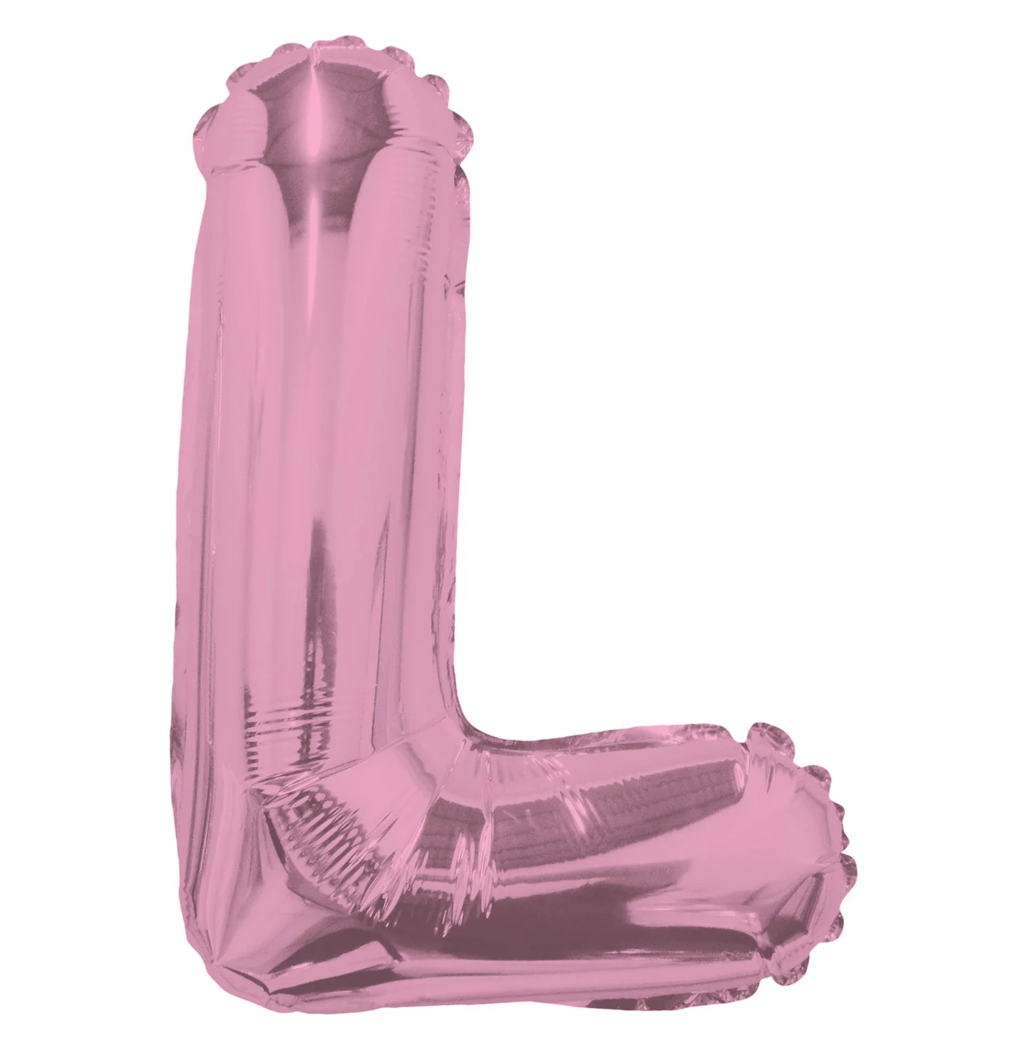14" Airfill with Valve Only Letter L Pink Balloon (Sticks Sold Separately)