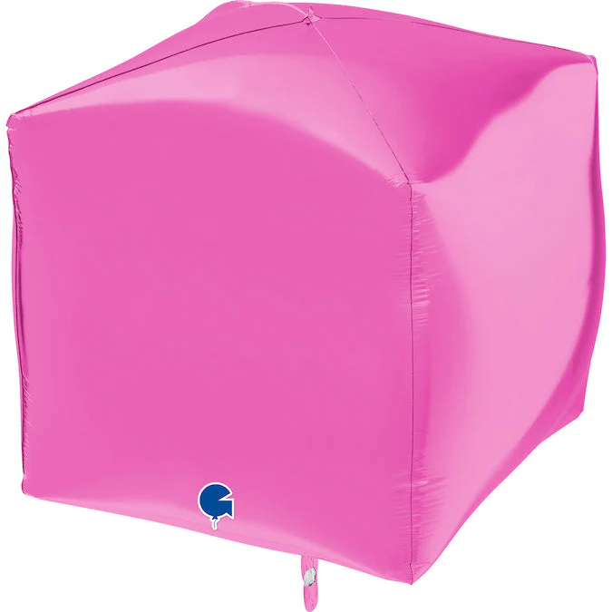 15" Square Fuchsia 4D Foil Balloon