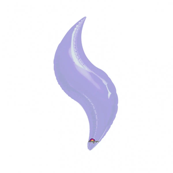 15"Airfill Only (Sticks Sold Separately) Mini Lilac Curve Balloon