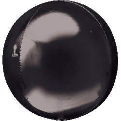 16" Black Orbz Balloon