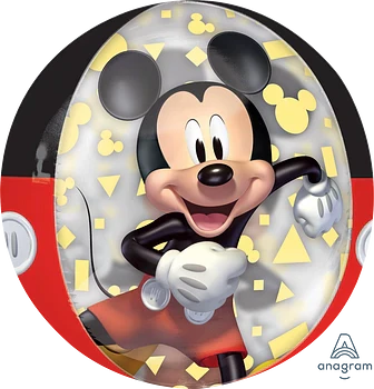 16" Mickey Mouse Forever Orbz Clear Foil Balloon