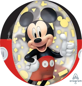 16" Mickey Mouse Forever Orbz Clear Foil Balloon - Image 2