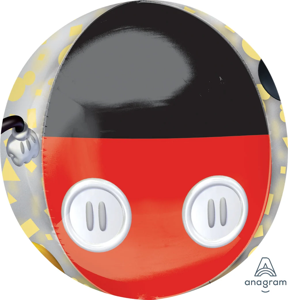16" Mickey Mouse Forever Orbz Clear Foil Balloon - Image 3