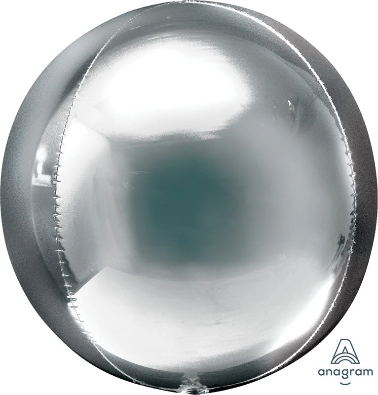 16" Orbz XL Orbz Silver Foil Balloon