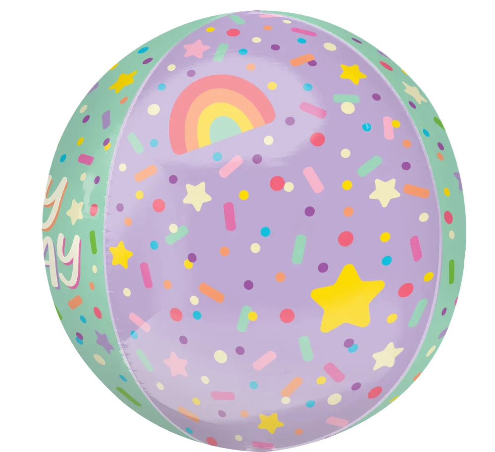 16" Jumbo Orbz Ice Cream Party Birthday Foil Balloon - Image 4