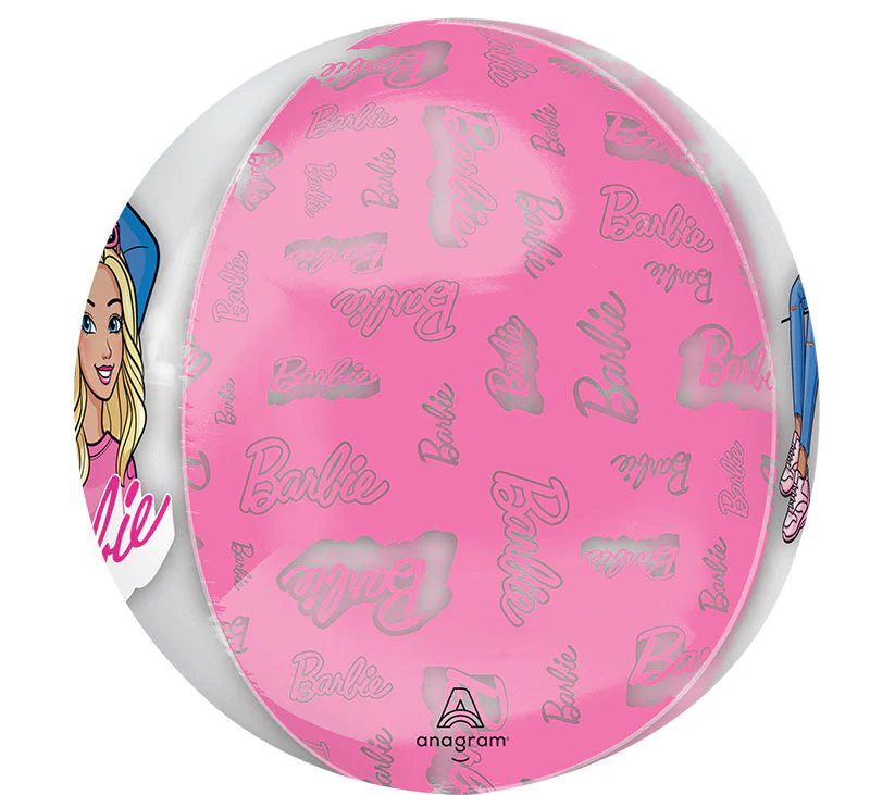 16" Orbz Clear Barbie Foil Balloon - Image 4