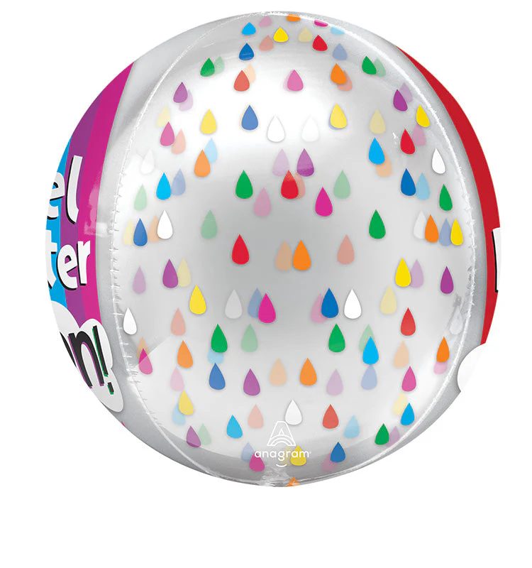 16" Orbz Clear Feel Better Soon! Foil Balloon - Image 2