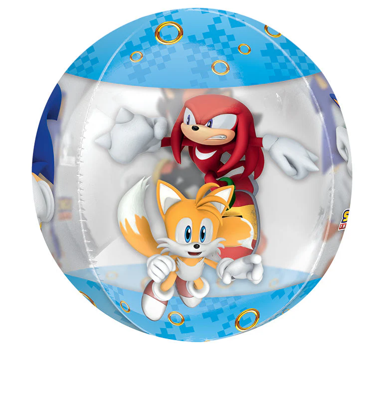 16" Orbz Clear Sonic the Hedgehog Foil Balloon - Image 2