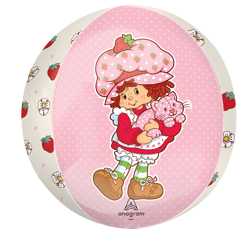 16" Orbz Strawberry Shortcake Foil Balloon - Image 3