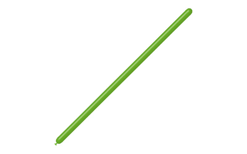 160BN Balloonia Brand Professional Line Twisting/Modelling Latex Balloons Standard Apple Green (100 Per Bag) - Image 3