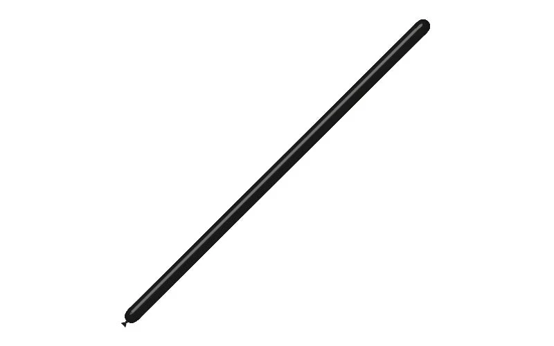 160BN Balloonia Brand Professional Line Twisting/Modelling Latex Balloons Standard Black (100 Per Bag) - Image 3