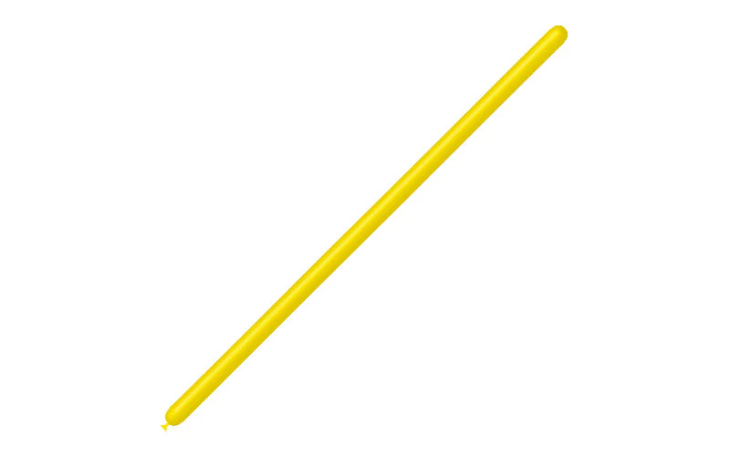 160BN Balloonia Brand Professional Line Twisting/Modelling Latex Balloons Standard Lemon (100 Per Bag) - Image 3