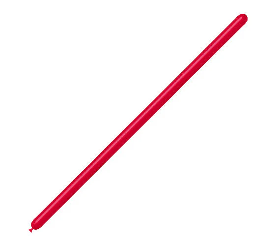 160BN Balloonia Brand Professional Line Twisting/Modelling Latex Balloons Standard Red (100 Per Bag)