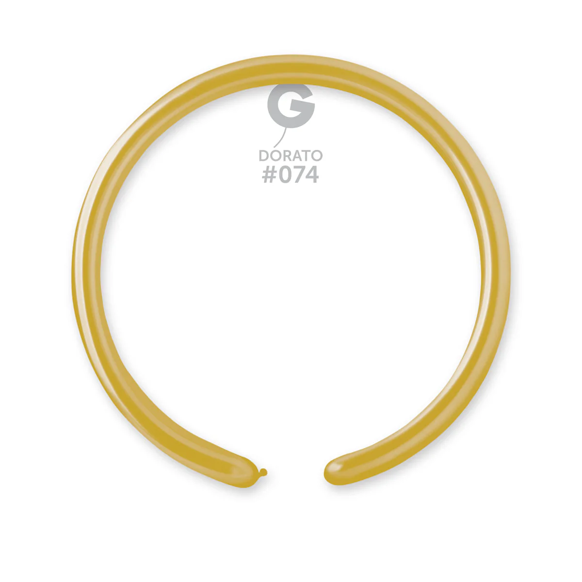 160G Gemar Latex Balloons (Bag of 50) Metallic Modelling/Twisting Dorato
