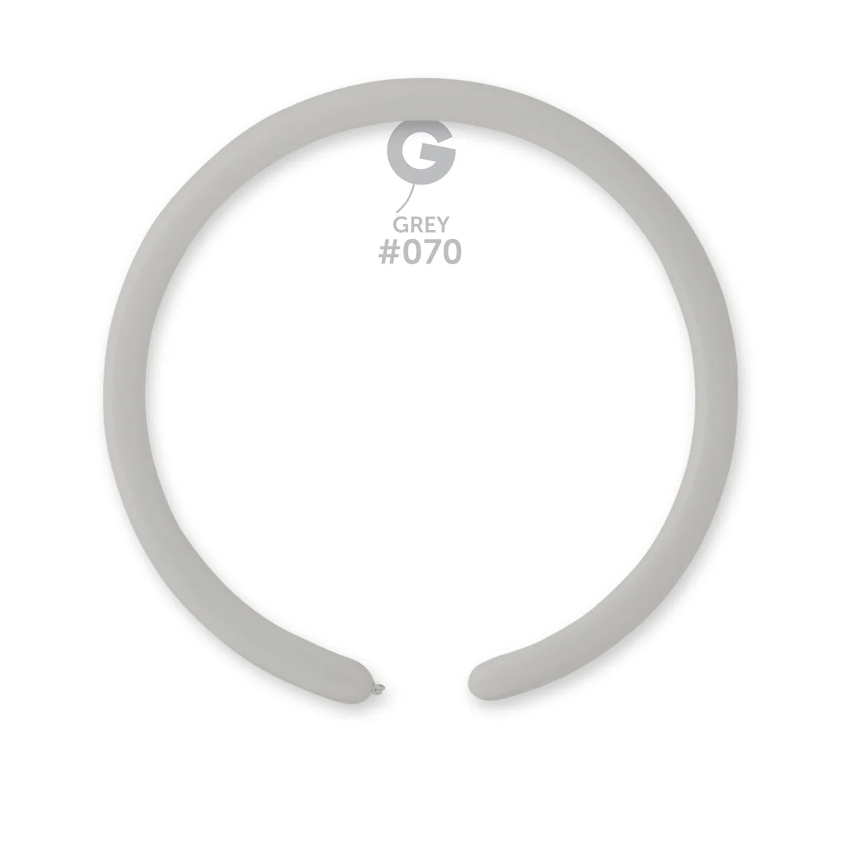 160G Gemar Latex Balloons (Bag of 50) Modelling/Twisting Grey