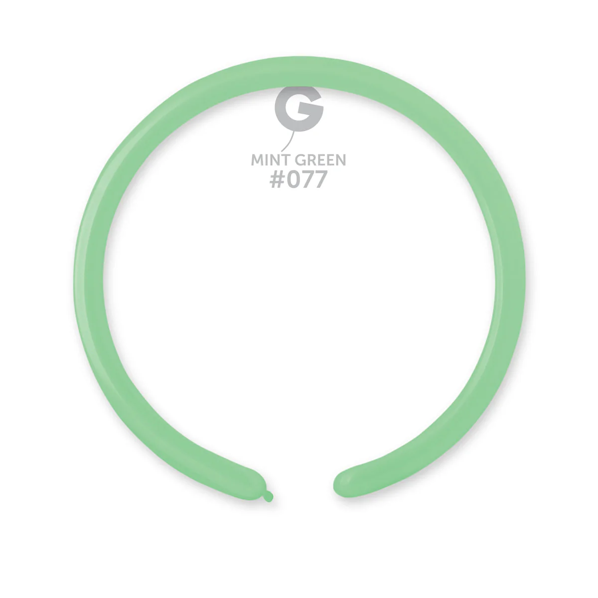 160G Gemar Latex Balloons (Bag of 50) Modelling/Twisting Mint Green
