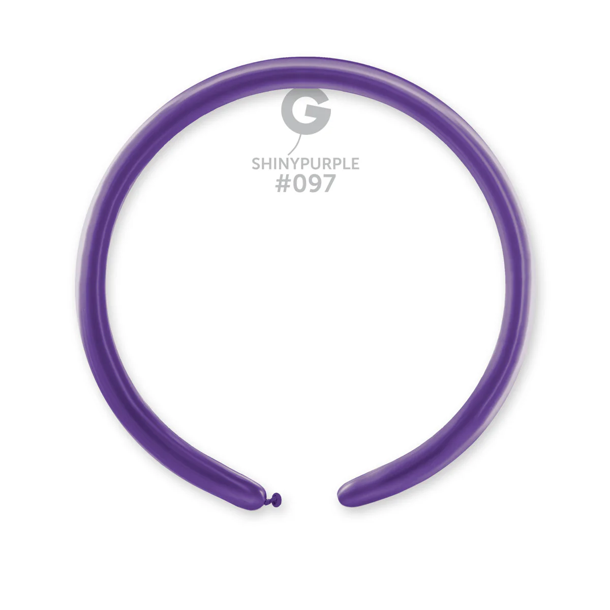 160G Gemar Latex Balloons (Bag of 50) Shiny Purple Twisting/Modelling